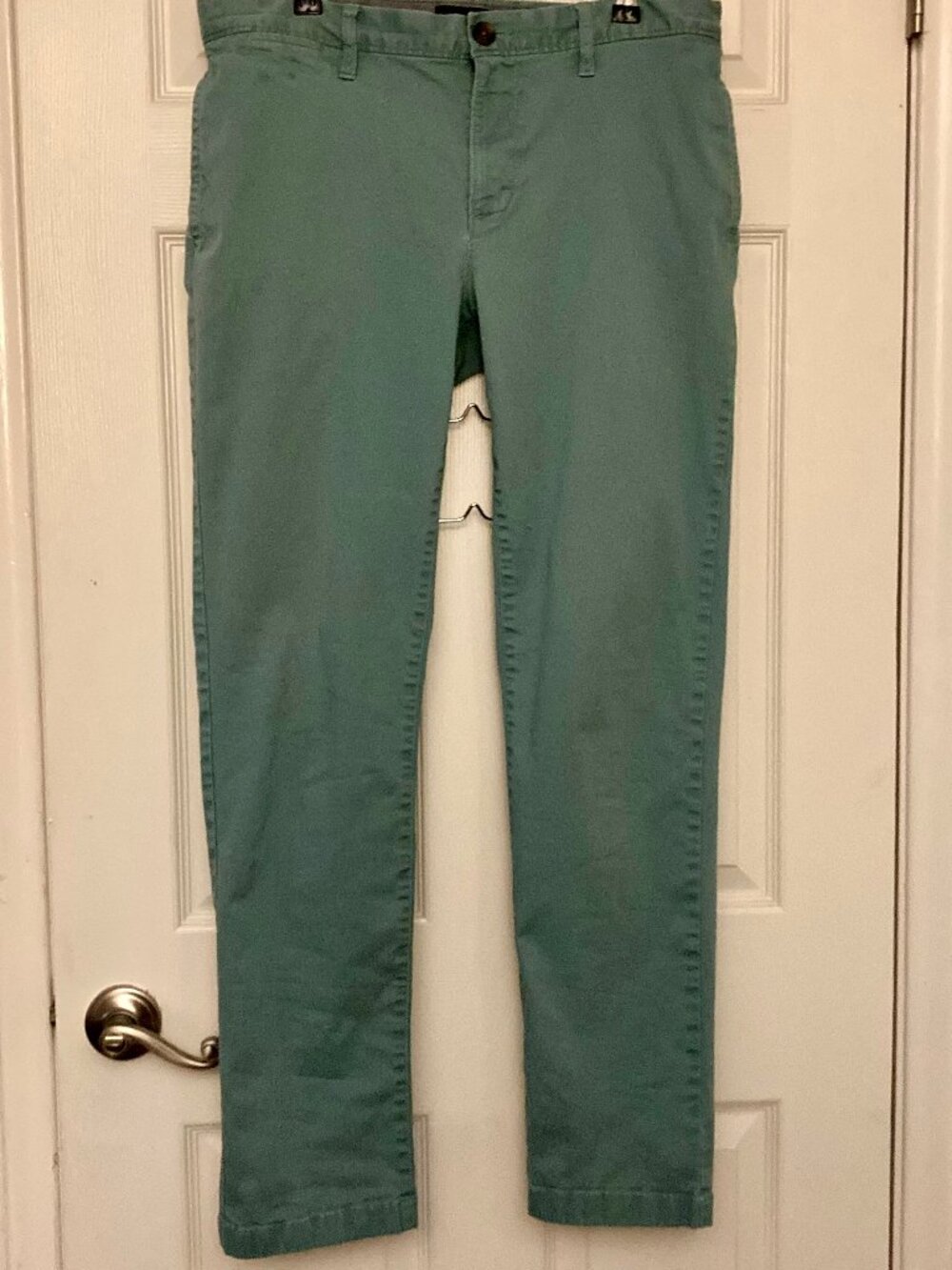 MEN's SZ 34 W/32 L, Great Condition, Nordstro Cotton Chino Pants, Seaglass Green